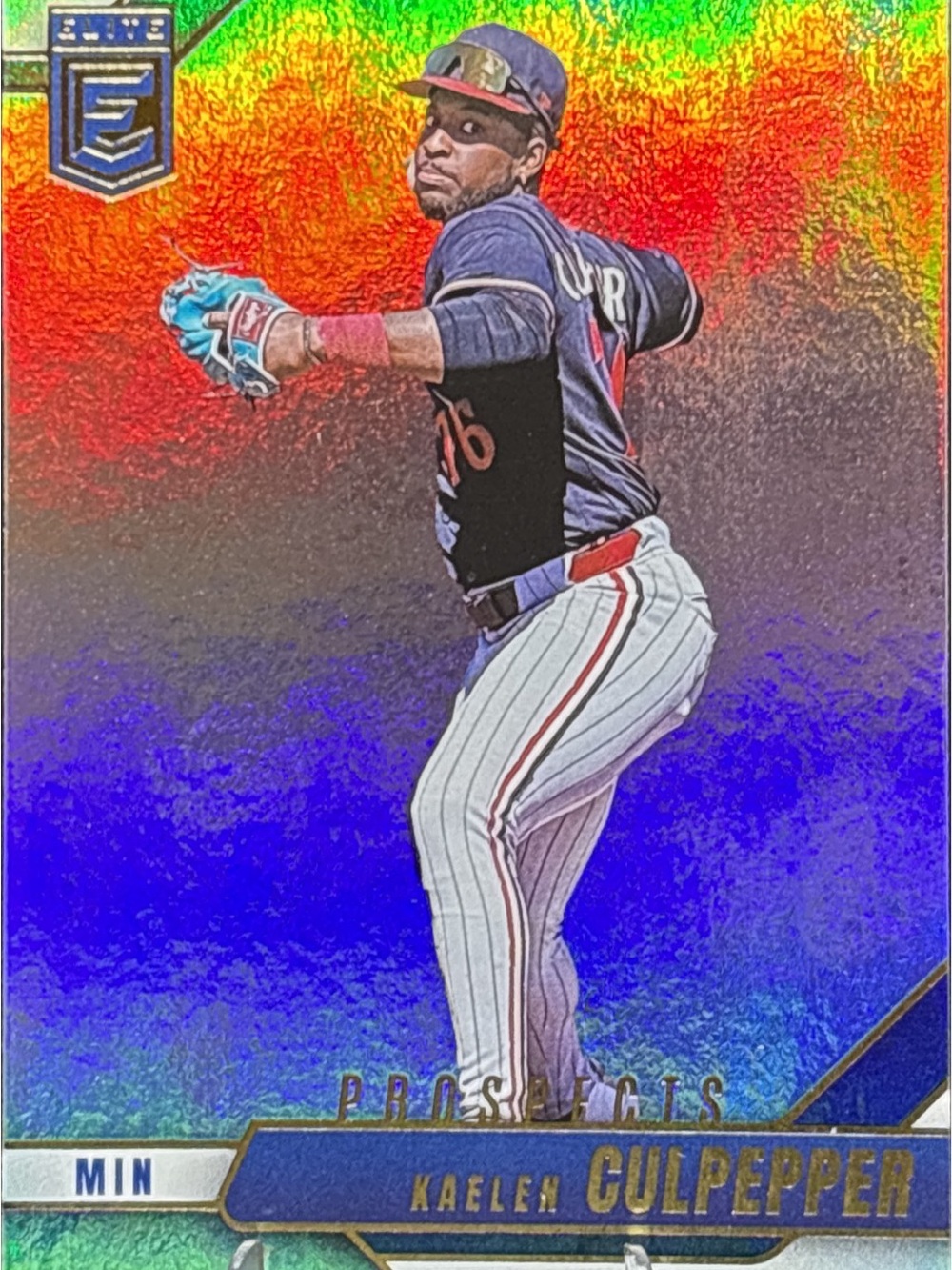 Panini Elite Prospects Kaelen Culpepper Holographic Baseball Card